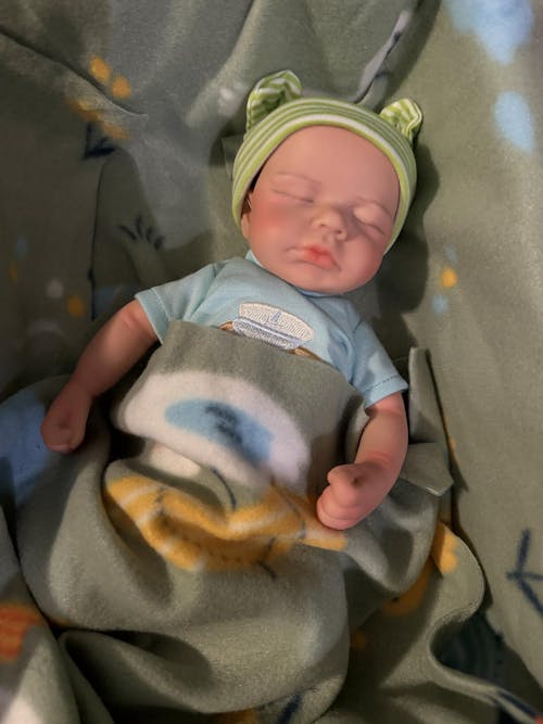 30cm Soft Full Silicone Closed Eyes Reborn Doll Boy-Loulou