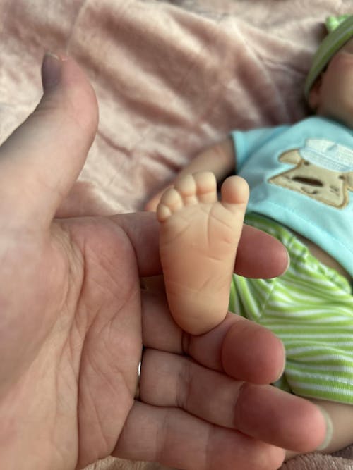 30cm Soft Full Silicone Closed Eyes Reborn Doll Boy-Loulou