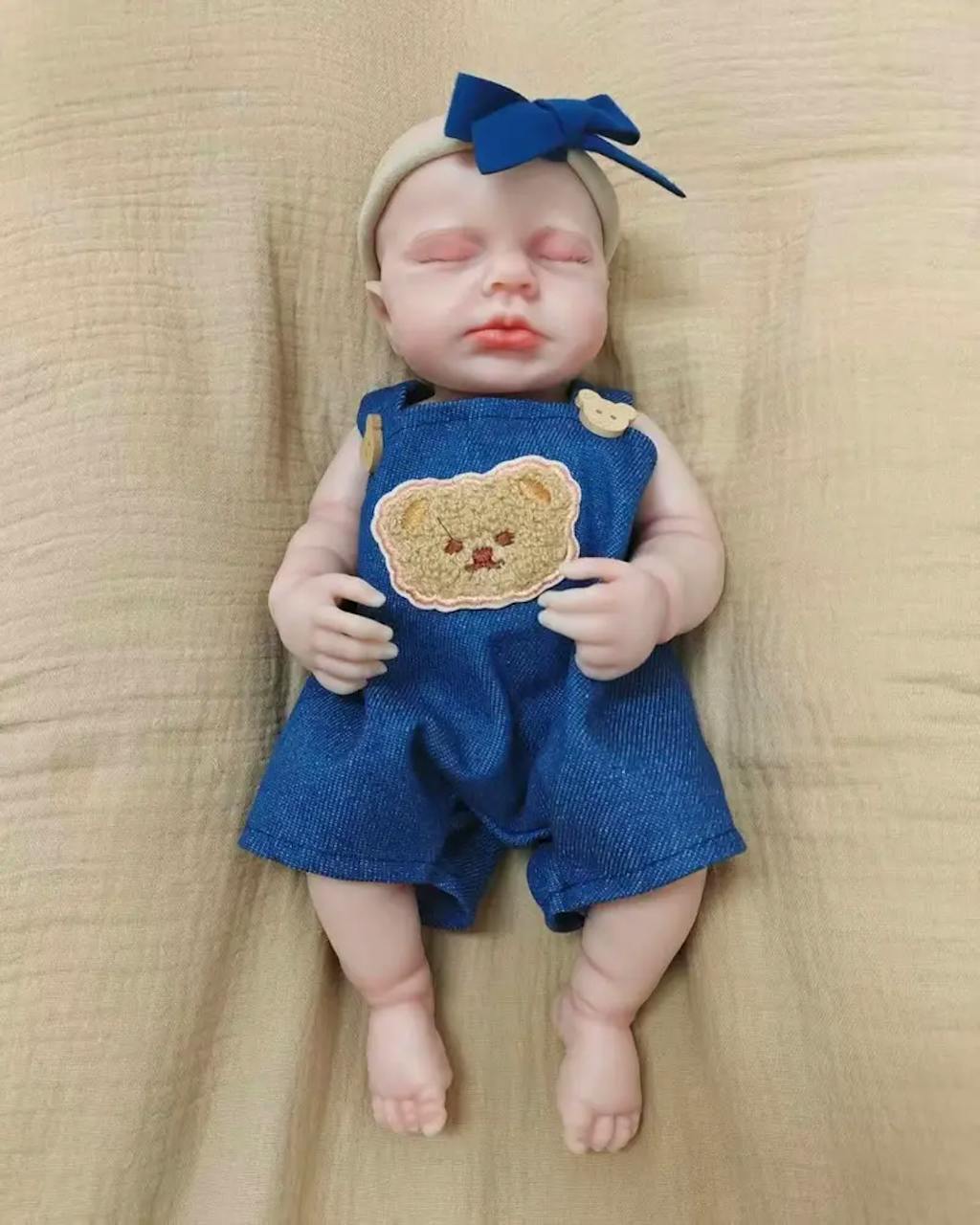30cm Lifelike Full Silicone Asleep Reborn Doll Loulou