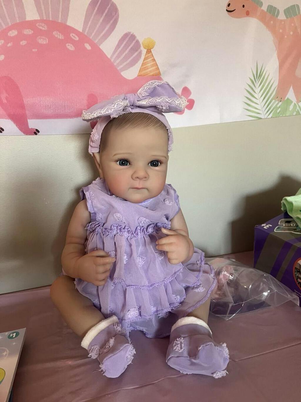 45cm Open Eyes Reborn Doll Twin Sisters In Dress-Bettie