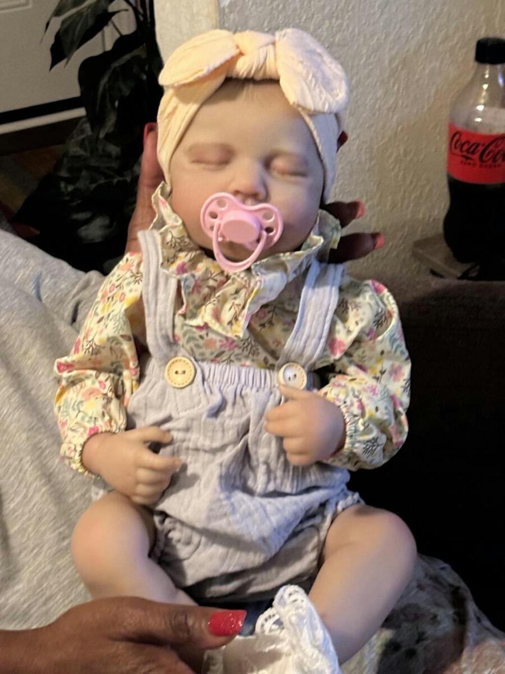20 Inches Asleep LouLou Reborn Doll Girl in Floral Clothes
