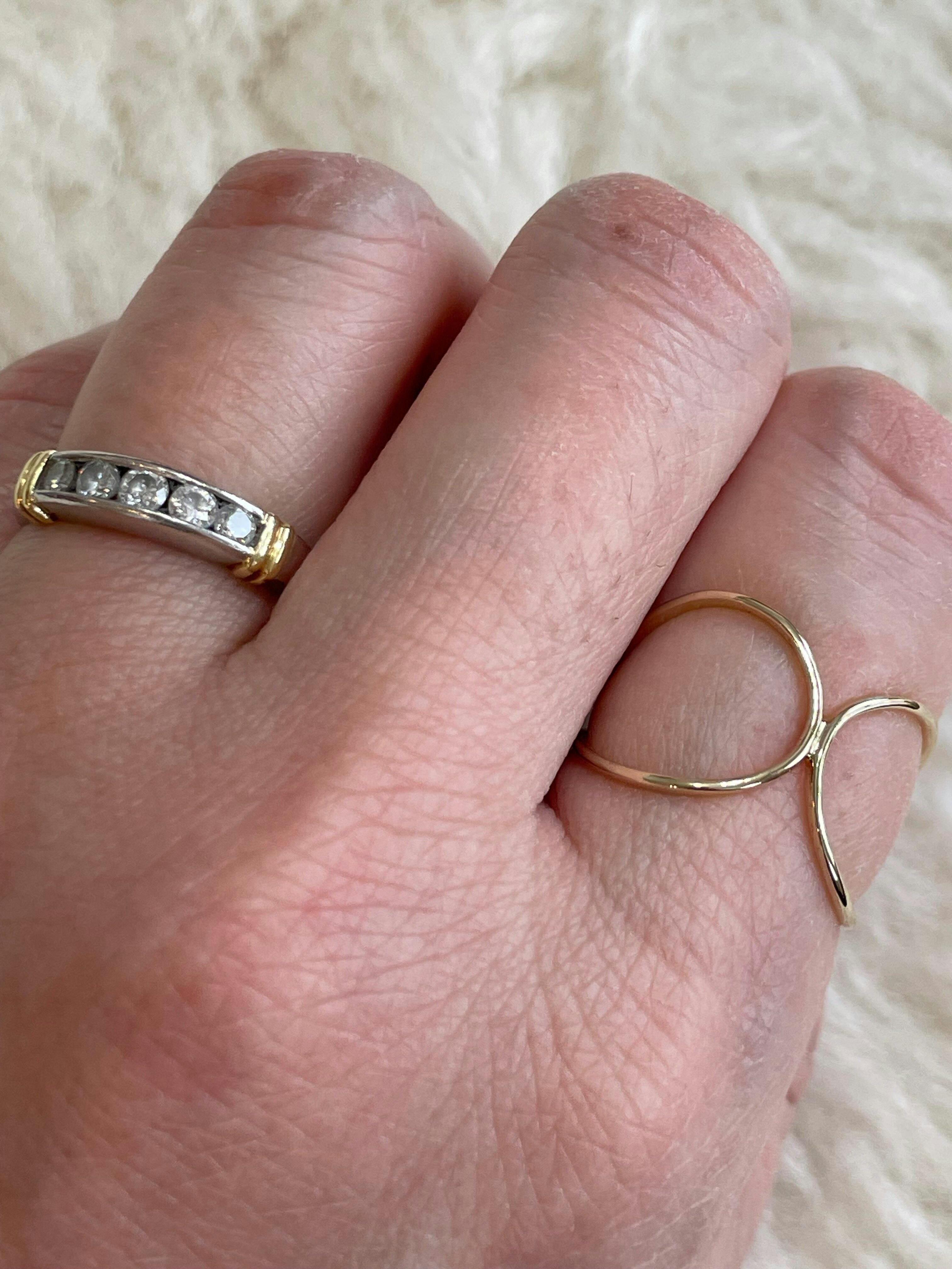 K10リング ダブルハート｜MONATELIER（モナトリエ）公式｜K10 一粒