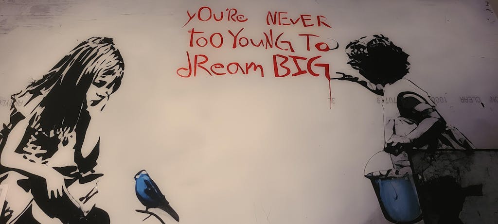 Tableau Banksy Dream Big