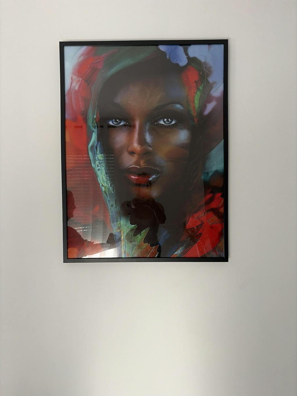 Tableau Afrique La Femme au yeux Bleus