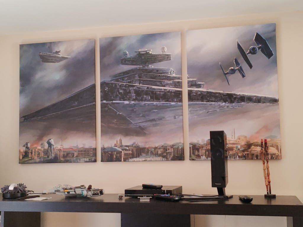 Tableau Star Wars le Croiseur 3 Parties