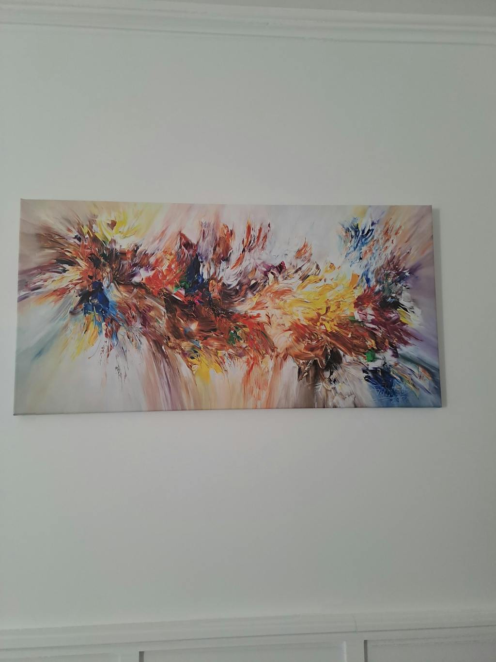 Tableau Abstrait Explosion