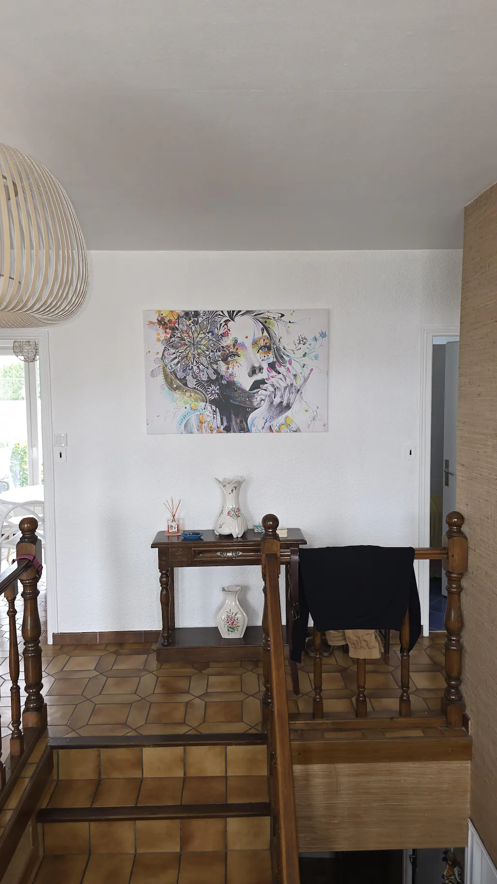 Modern Canvas Art Flower Girl