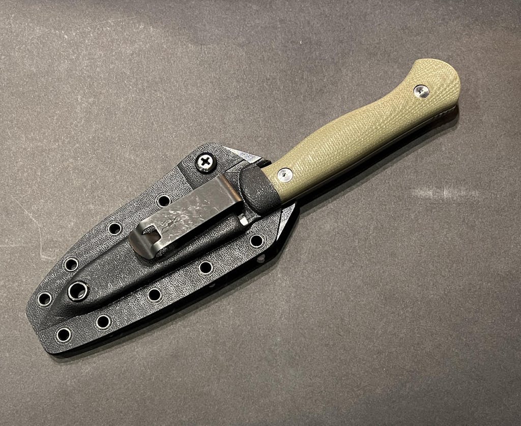 THE FIELDCRAFT SURVIVAL KNIFE OLIVE Montana Knife Company