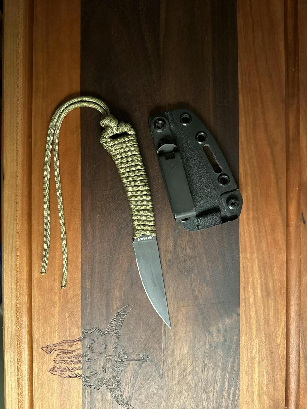 THE MINI-SPEEDGOAT FIXED BLADE - OLIVE - Montana Knife Company