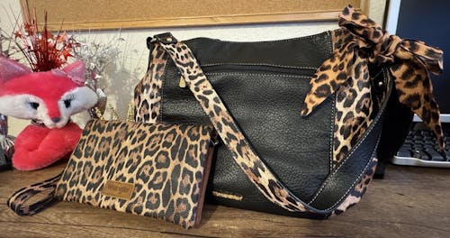 Montana West Leopard Printed Purse Scarf