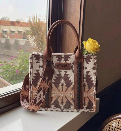Wrangler Southwestern Crossbody Tote Bag