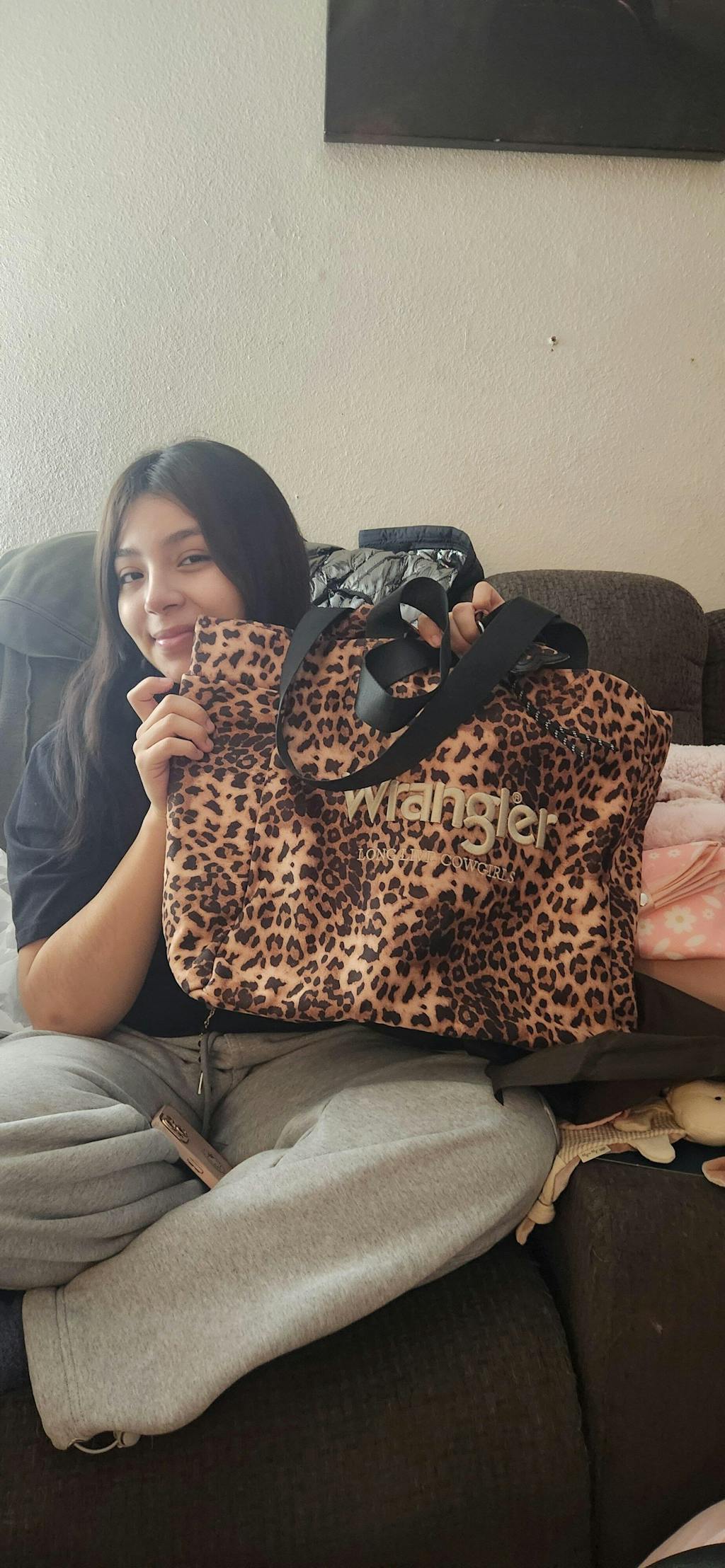 Wrangler Leopard Print Tote Bag