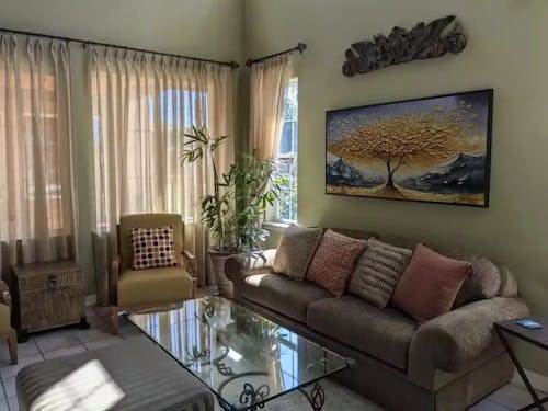 GOLDEN RESILIENCE: Textured Landscape Oil Painting