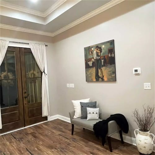 LAST DANCE: Romantic Figurative Oil Painting of Couple Dancing