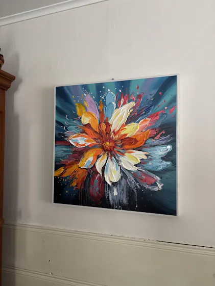 Impasto Floral Oil Painting | Textured Wall Art