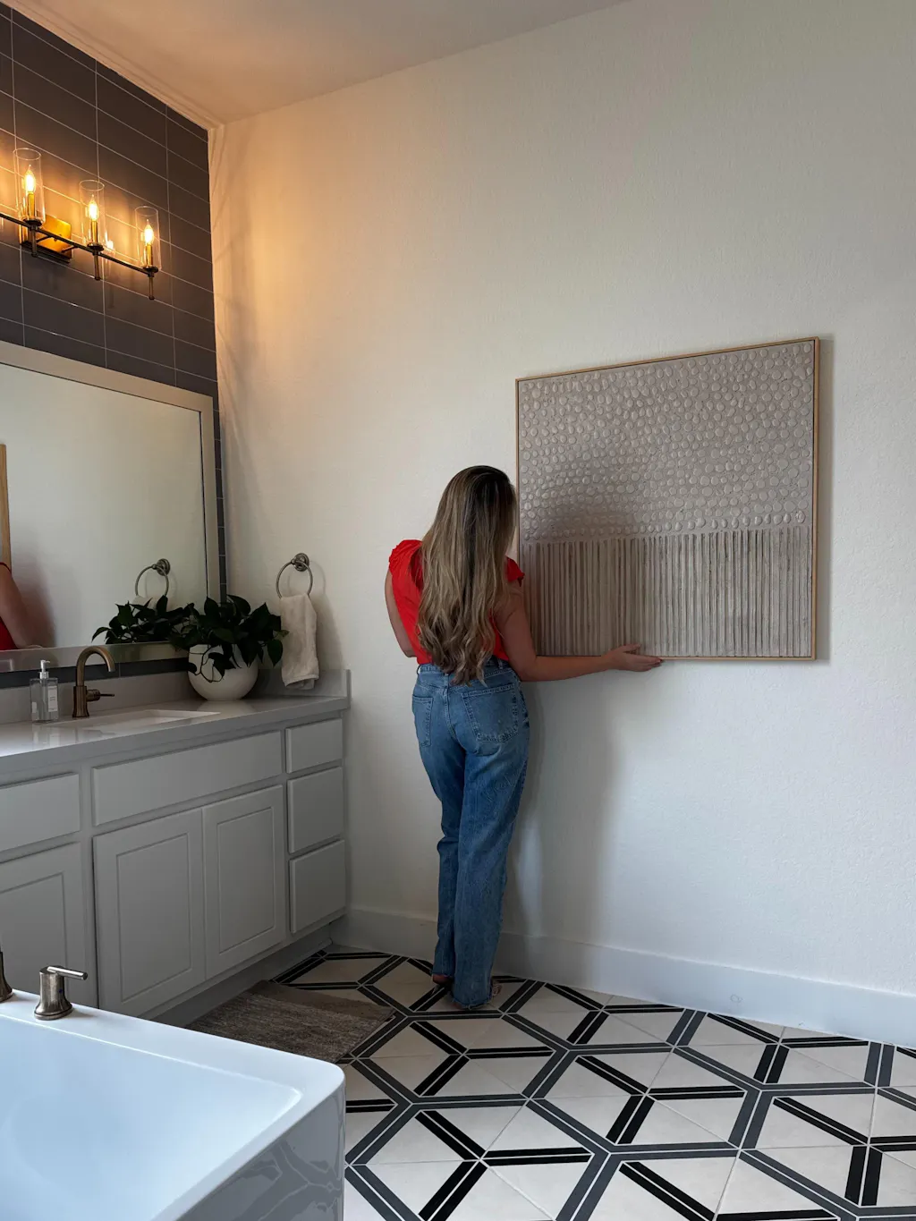 ZENITH: Textured Wabi-Sabi Minimalist Abstract Wall Art