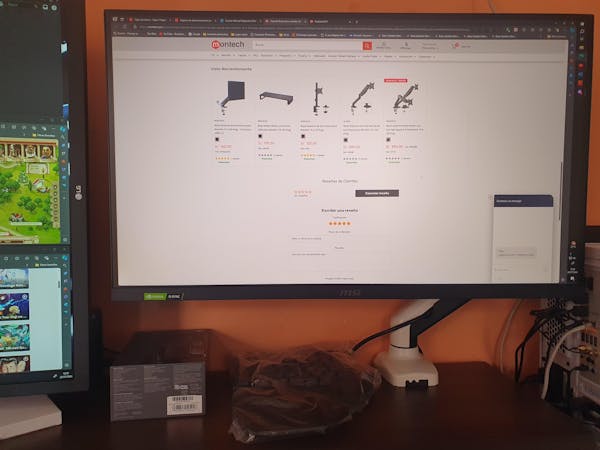 Rack Soporte de Escritorio con Gas Spring para Monitor 13 a 32 Pulg