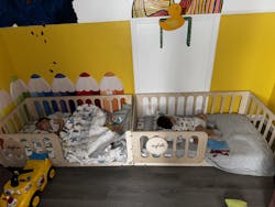 Montessori Floor Crib - Personalized with Name Board