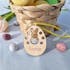 Mini Personalised Wooden Easter Eggs Bunny Gift Tags