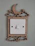 Wooden Cloud Moon and Star Light Switch Surround