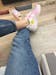 Pastel Pink Preppy Sneakers