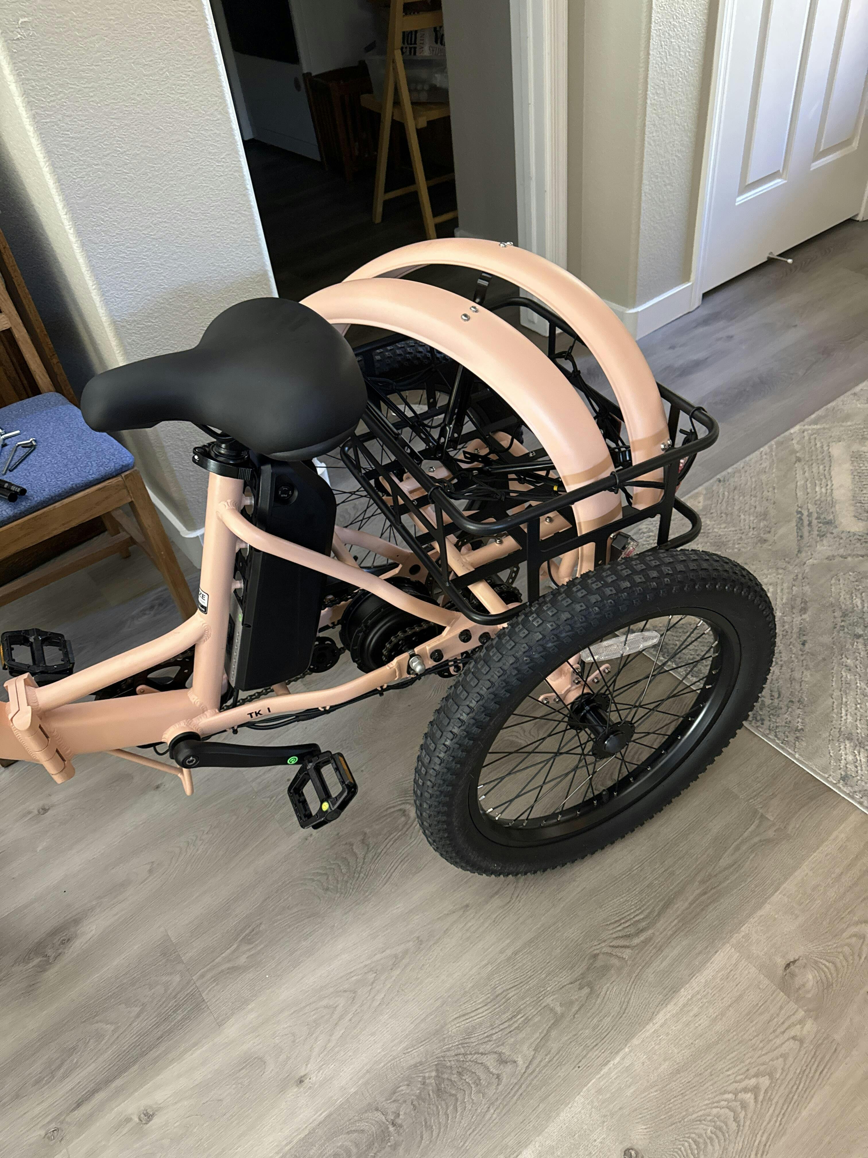 Safe & Sustainable TK1 Folding Electric Trike | Comfortable, Stable ...