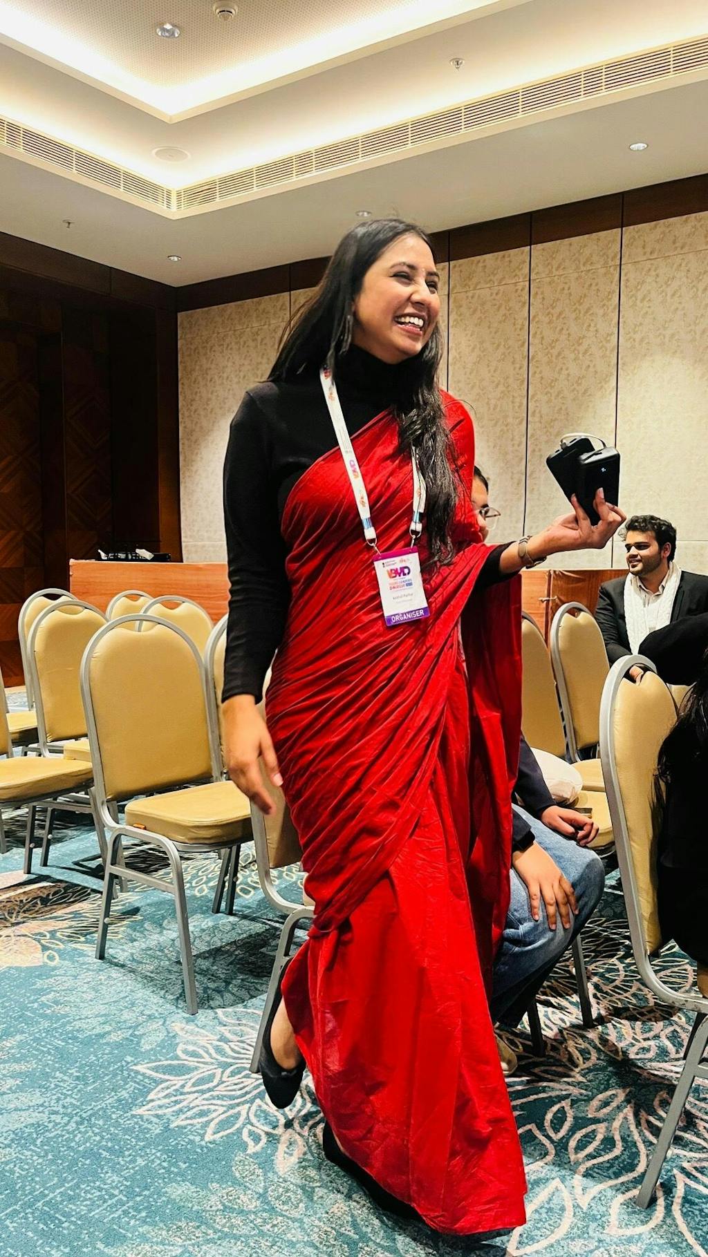 Midnight Rose - Dark Red Mulmul Cotton Saree with Tassels