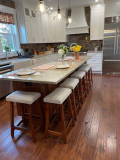 24" Upholstered Saddle Barstool