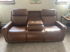 Alister Power Glider Reclining Sofa With Adjustable Headrest And Lumbar in Sedona
