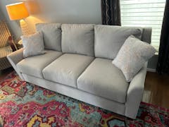 Noah Sofa With Feather Lite Throw Pillows