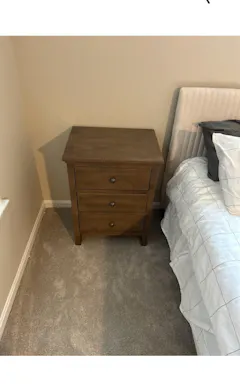 Heritage 3 Drawer Nightstand