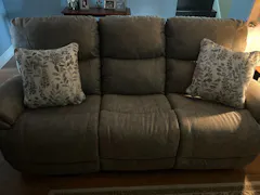 Trouper Power Reclining Sofa W/Headrest In Sable