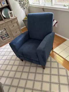 Scarlett High Leg Recliner In Indigo