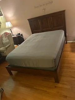 Full Size Mansion Bed In Cherry Finish