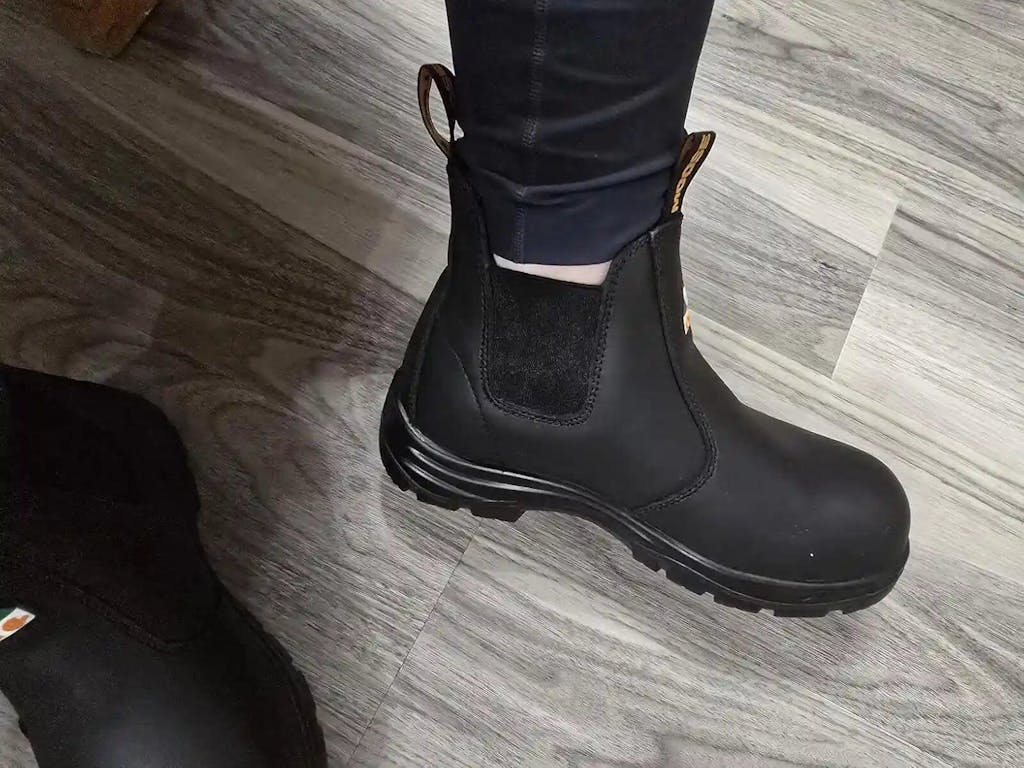 Women's CSA ASTM Composite Toe Chelsea Work Boots - Meadow Black