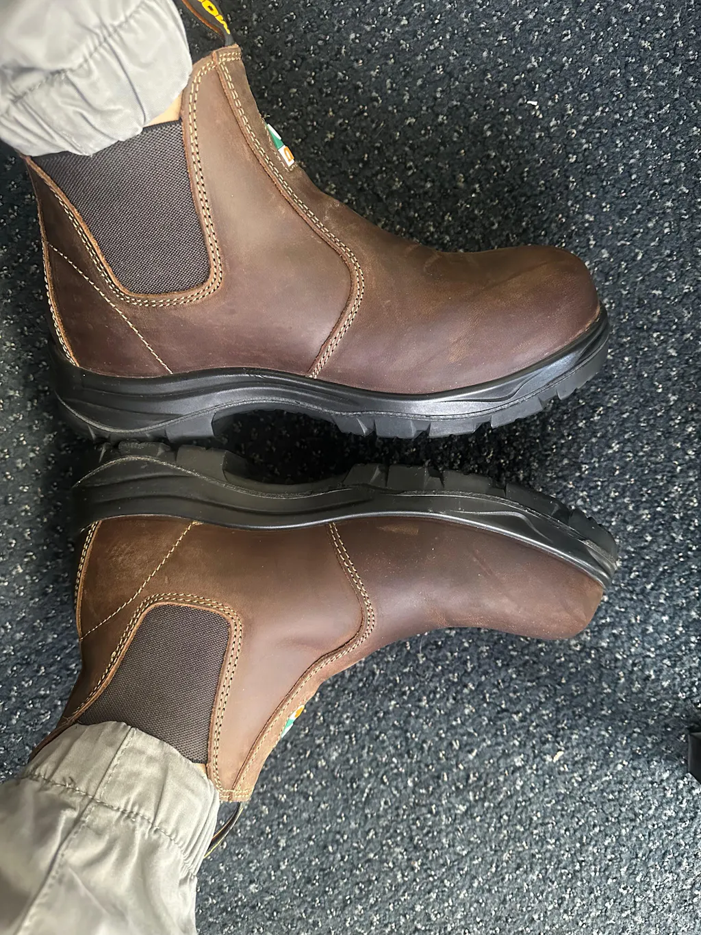 Men's CSA ASTM Composite Toe Chelsea Work Boots - Timber Black