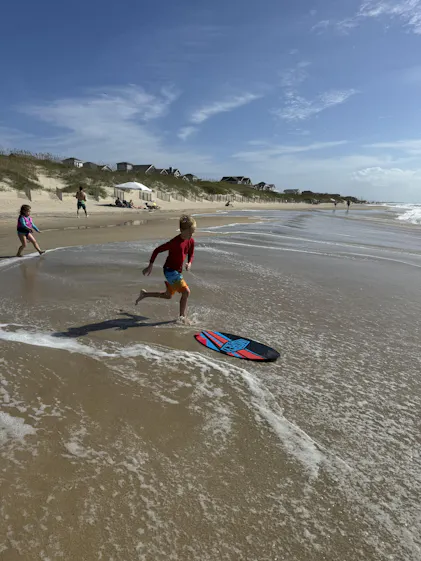 Skimboard Skim One Wood 37" Verde - Tavola Per Scivolamento Su Spiaggia, Principianti