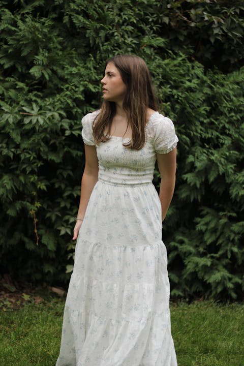 Midi Dress with Applique Details - Dana - Morning Lavender Online