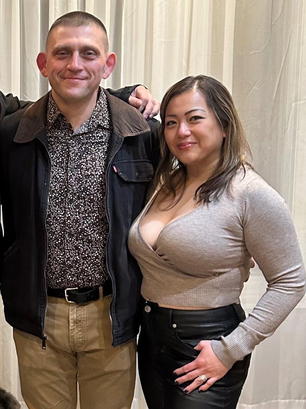 Rosette Surplice Sweater Top