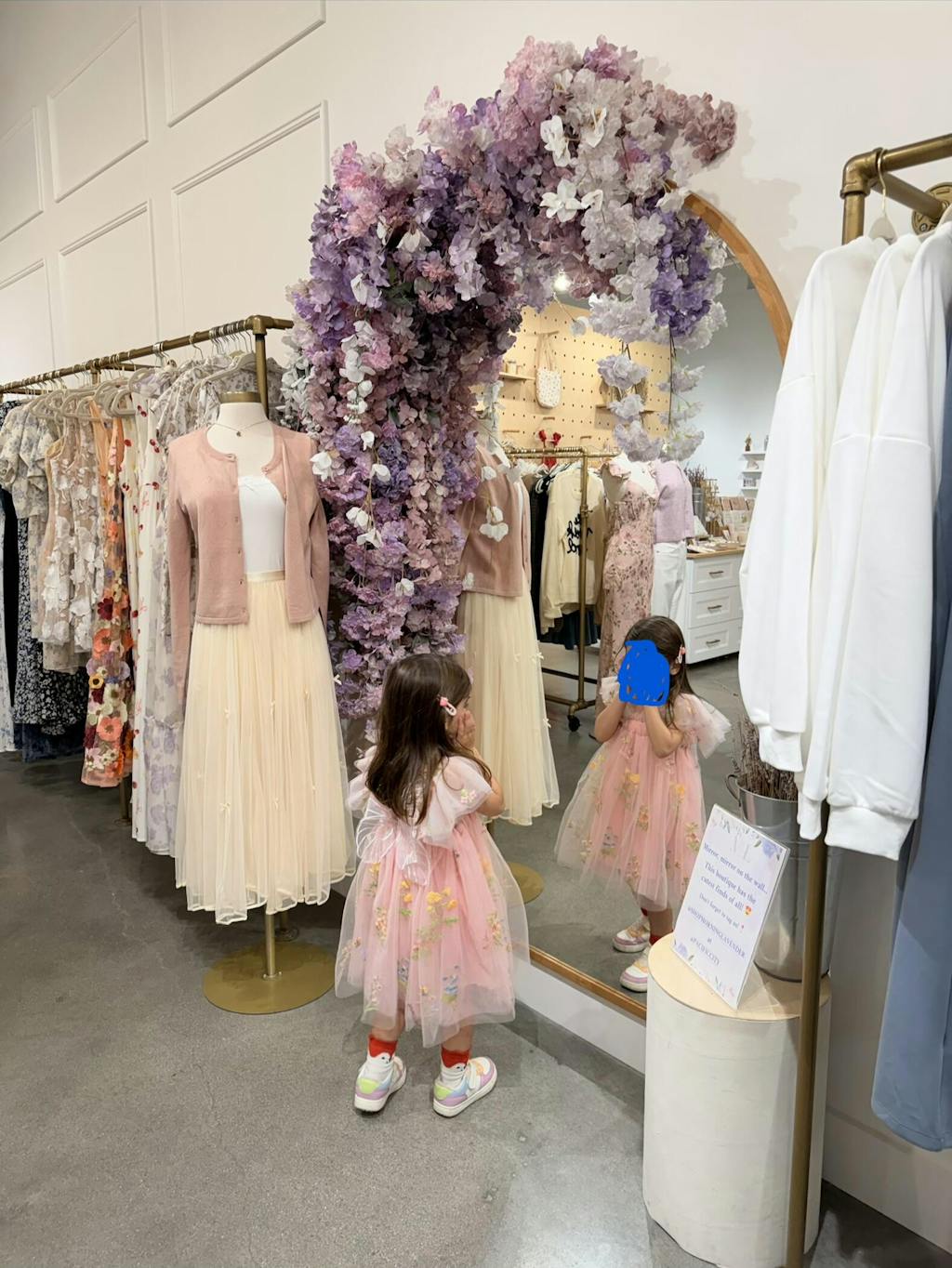 Kids Floral Butterfly Tulle Dress