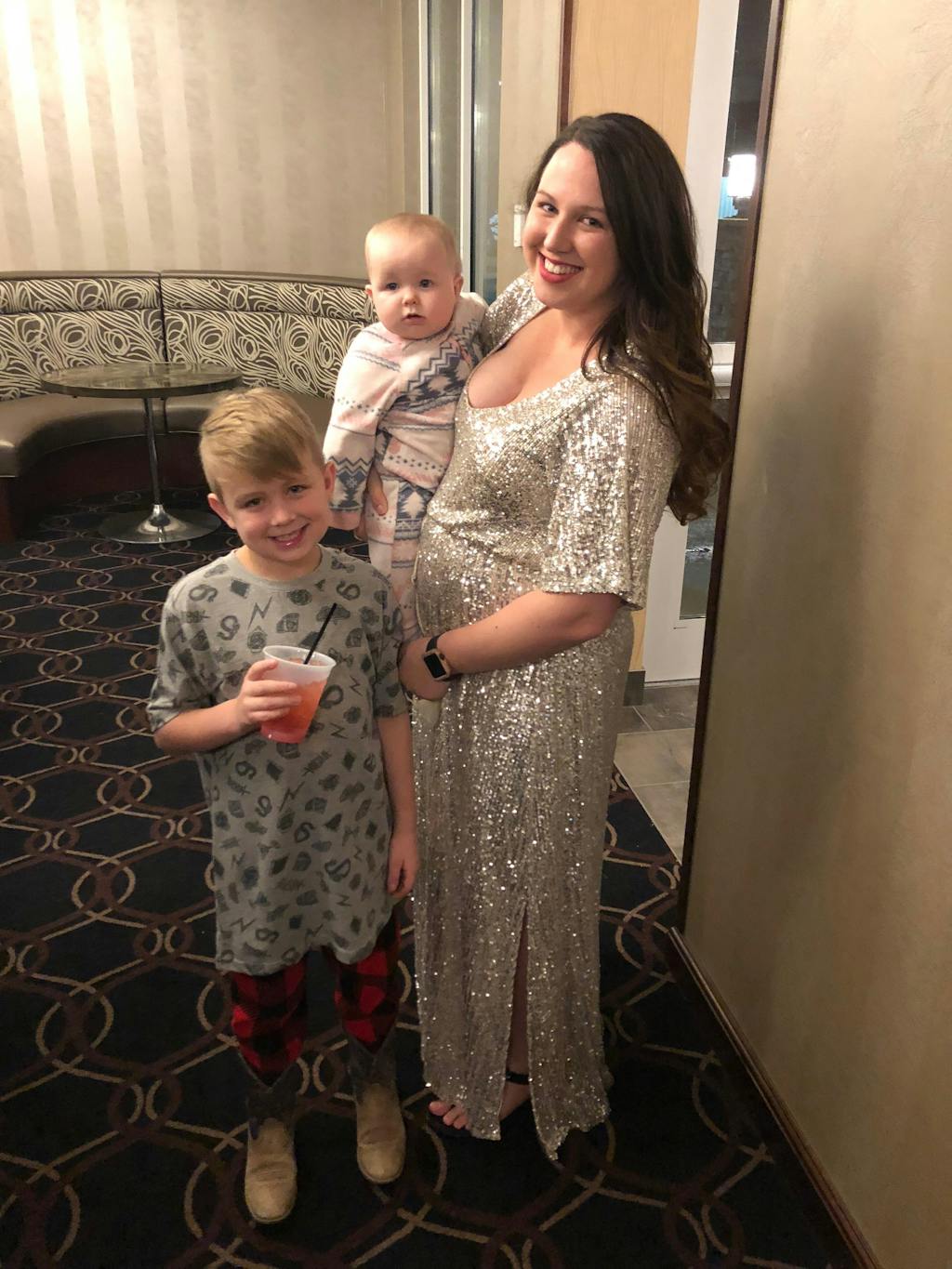 Celia Silver Sequin Maxi Dress