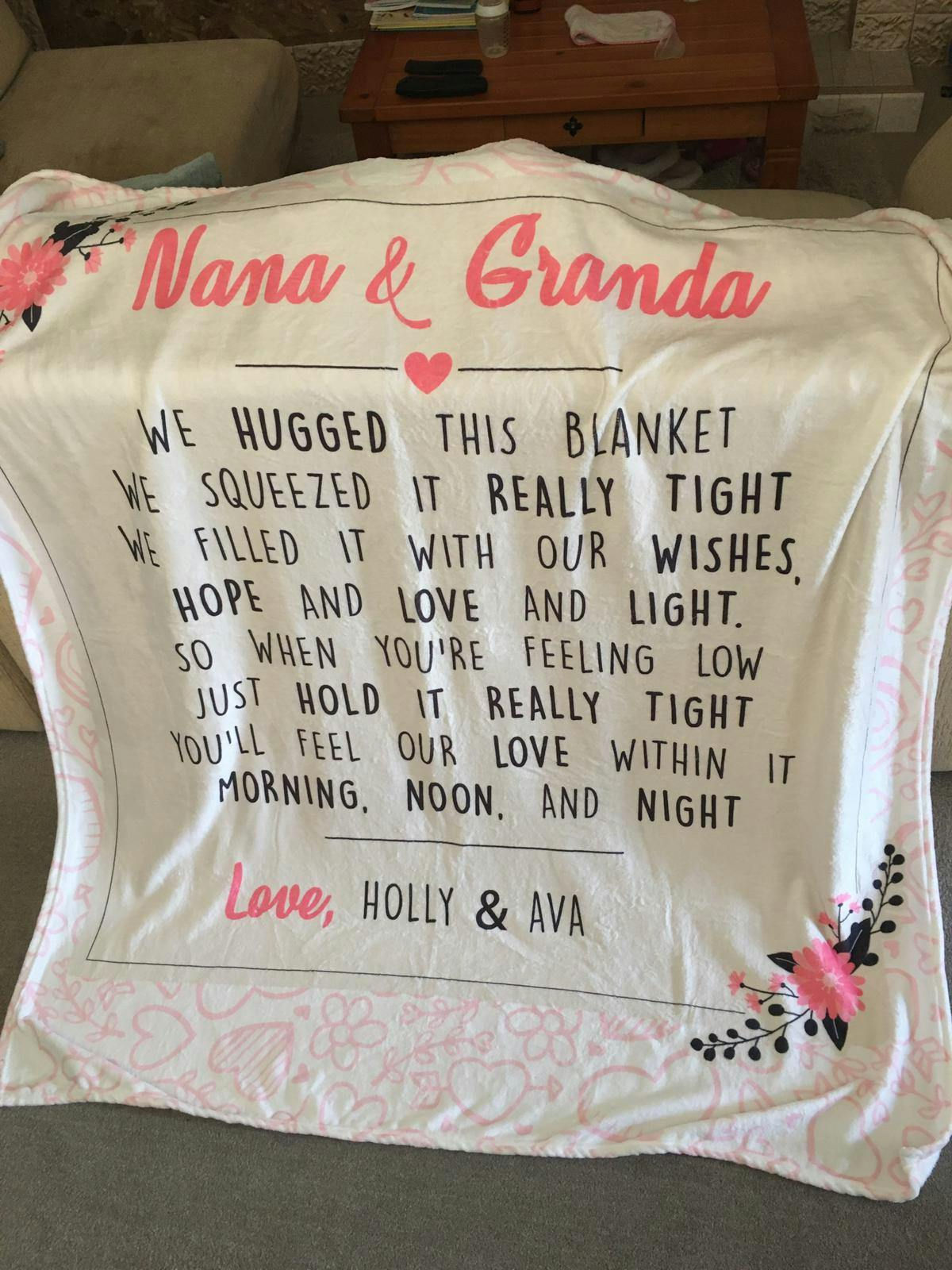 Personalized Grandma This Blanket Will Always Remind You Of Us Blanket