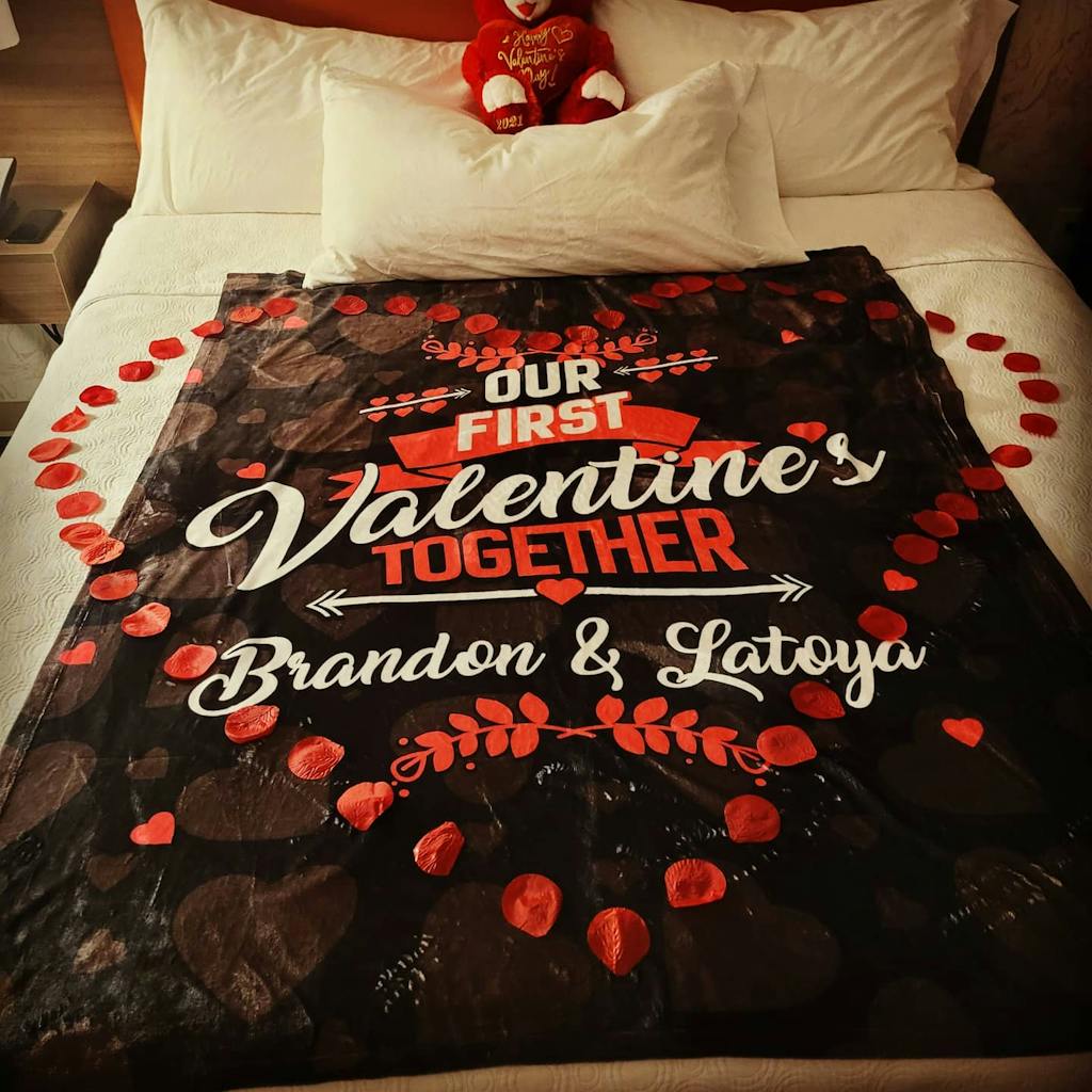 Grandma We Hugged This Personalized Blanket Mostly Pillows