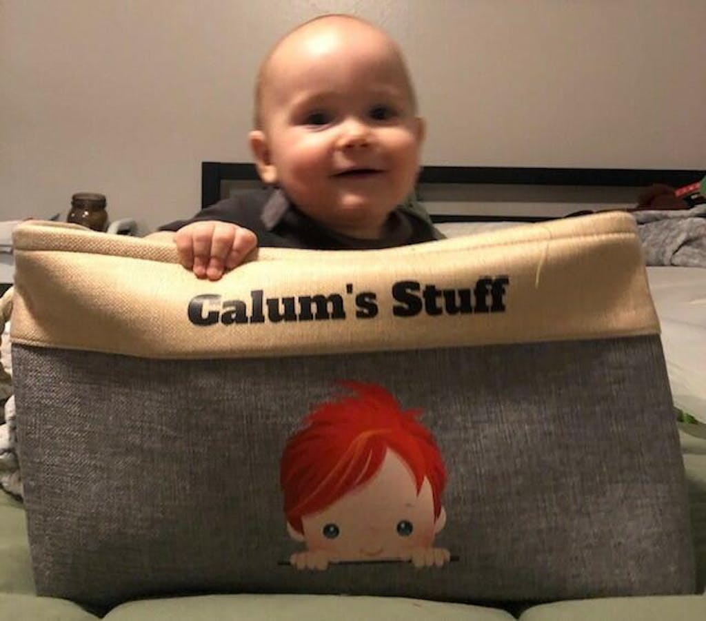 Personalized Toy Storage Box & Organizer For Kids Mostly Pillows