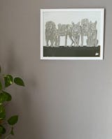 Custom Pet Portrait Poster Framed