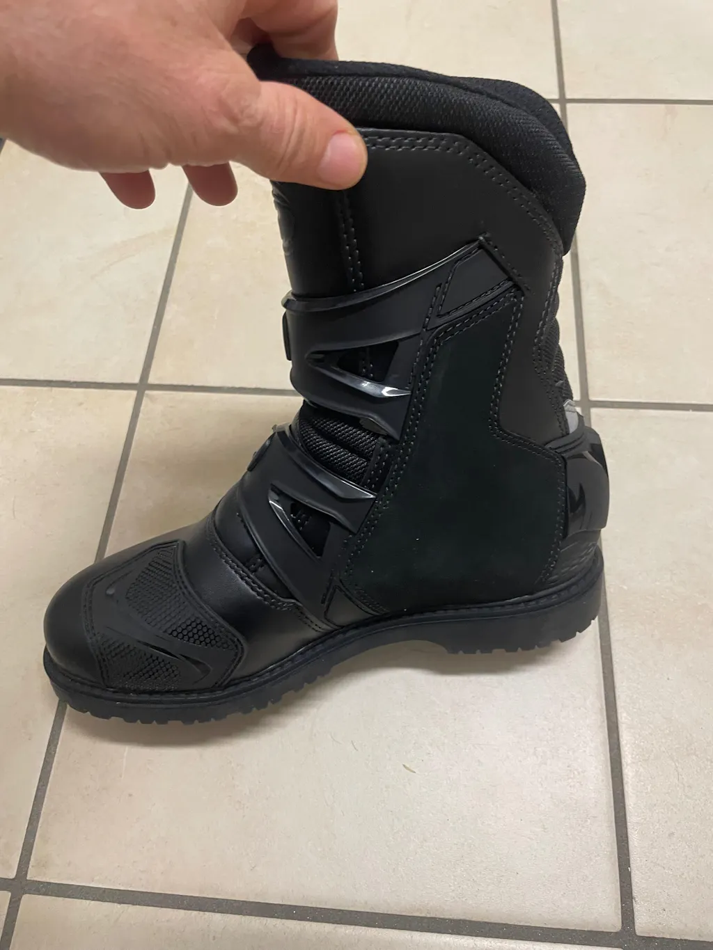 Stylmartin Tank WP Scarpe Moto Impermeabili In Tessuto, Antracite, Taglia 43, Suola City Grip E Protezioni D3O