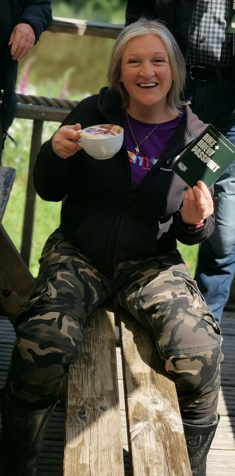 MotoGirl Lara Ladies Cargo Trouser Camo