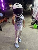 Casco Cerrado R7 Racing Striker Blanco