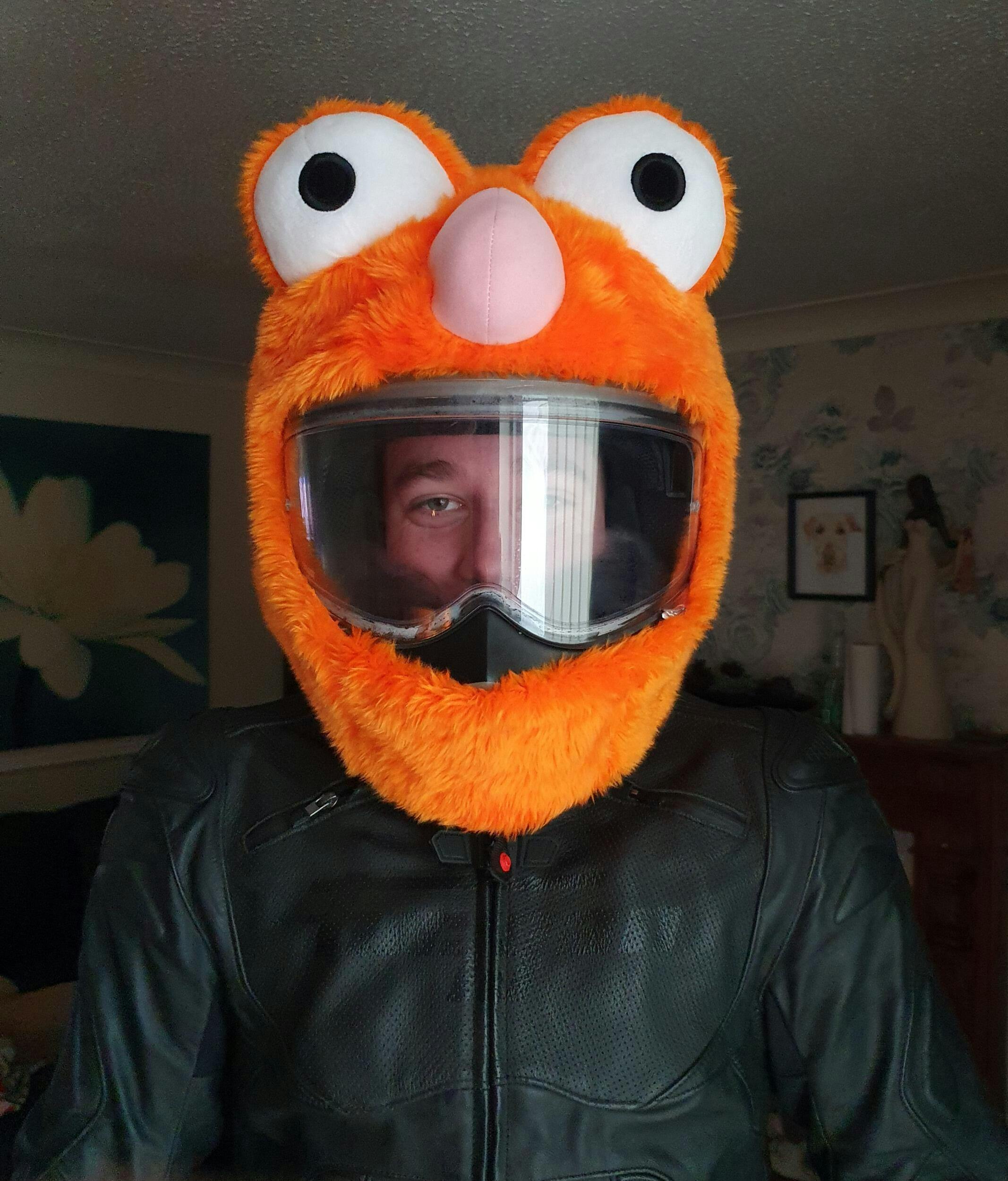 Motorcycle Helmet Cover - Orange - Moto Loot