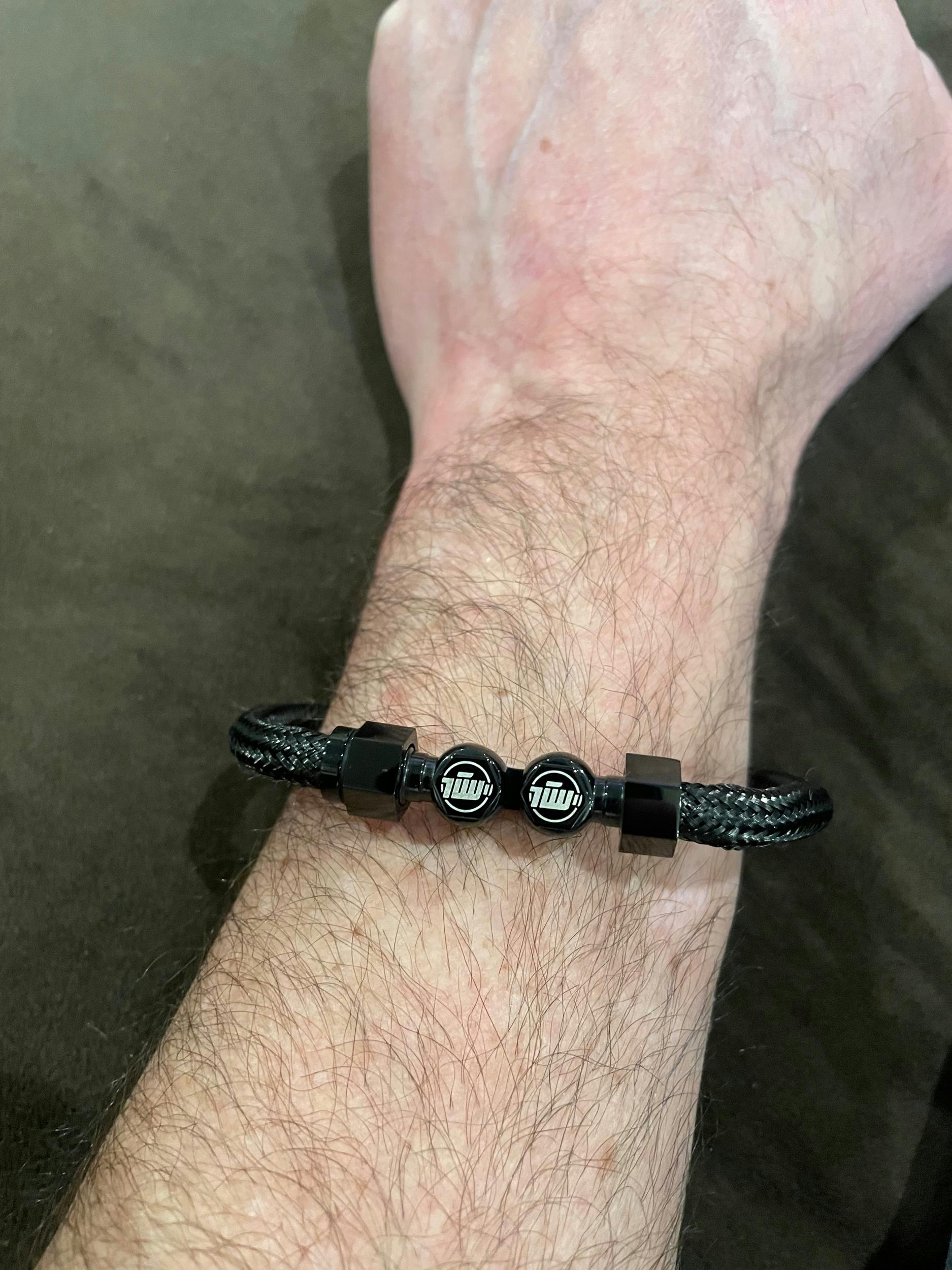 Motorcycle Brake Line Bracelet - Black - Moto Loot